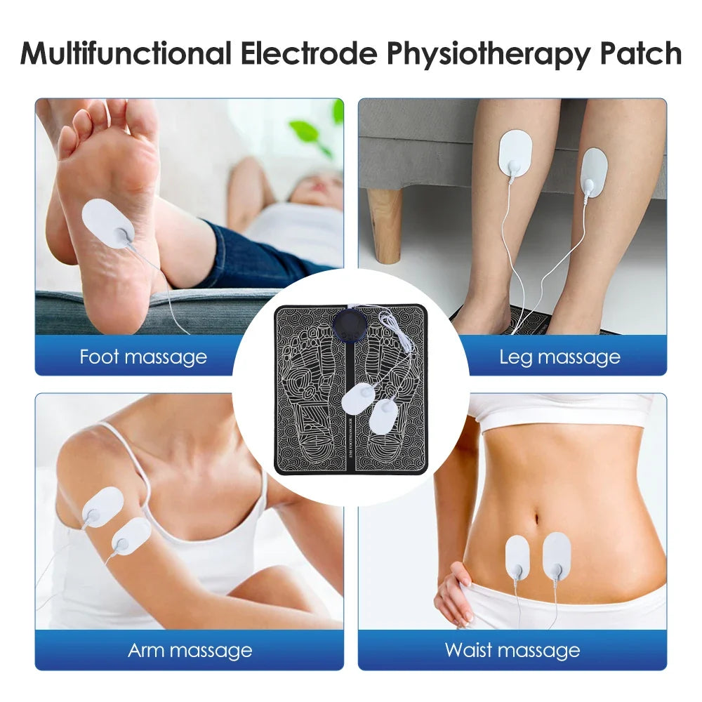 Foot Massager Mat EMS 8 Modes USB-C Rechargeable