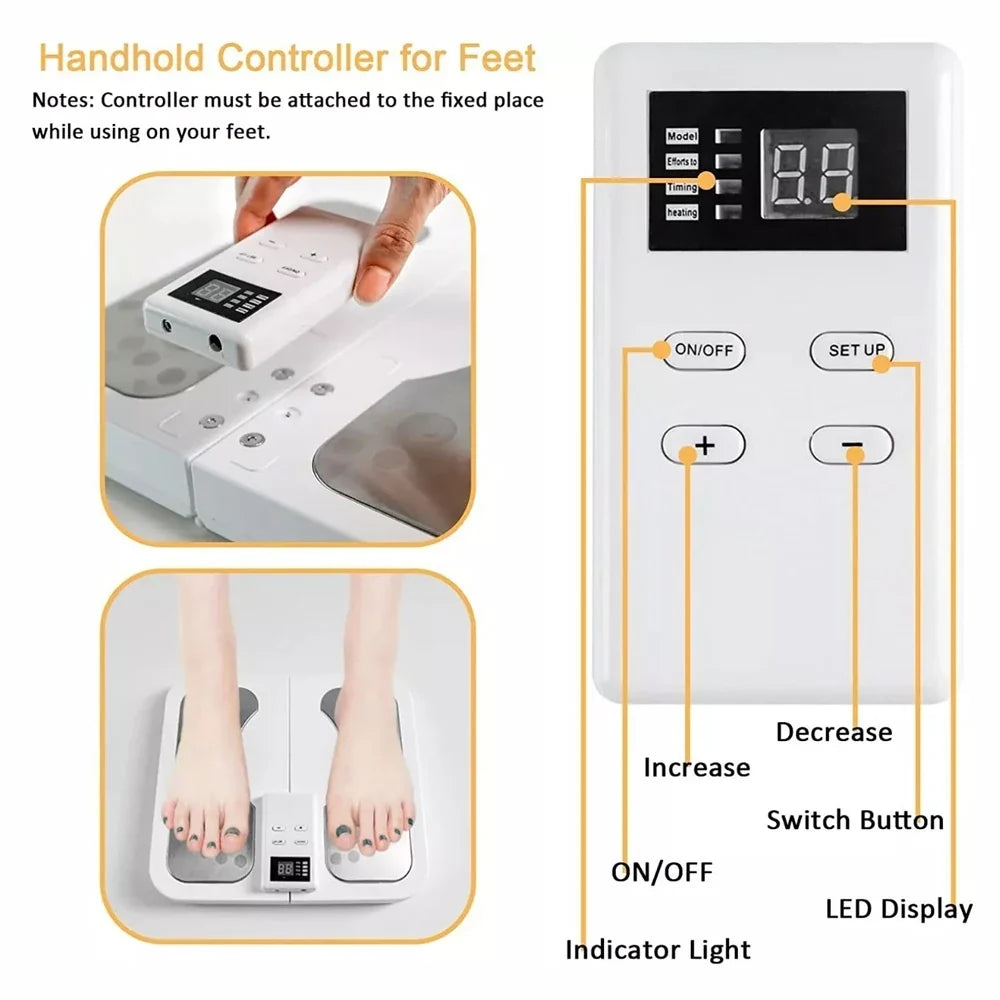 Foot Massager Mat EMS & TENS 3 Heat Levels