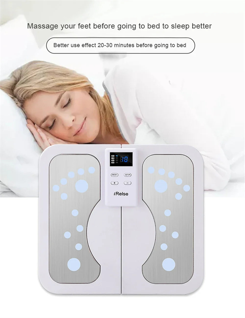Foot Massager Mat EMS & TENS 3 Heat Levels