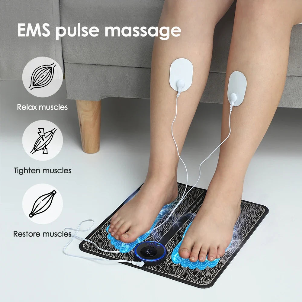 Foot Massager Mat EMS & TENS USB Rechargeable