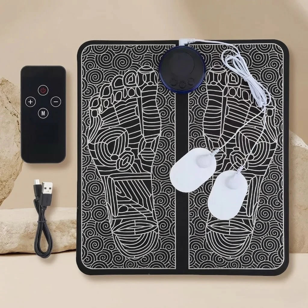 Foot Massager Mat Heated & Textured Adjustable Modes