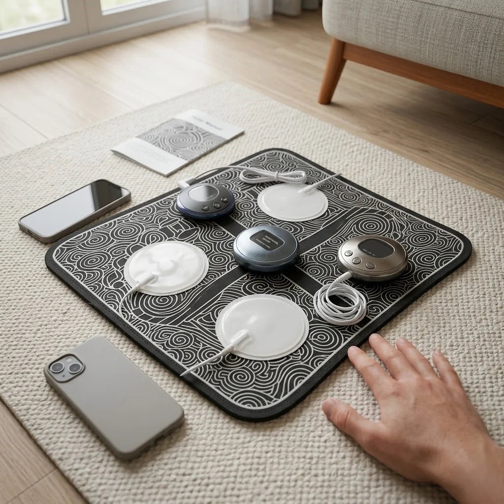 Foot Massager Mat Heated & Textured Adjustable Modes