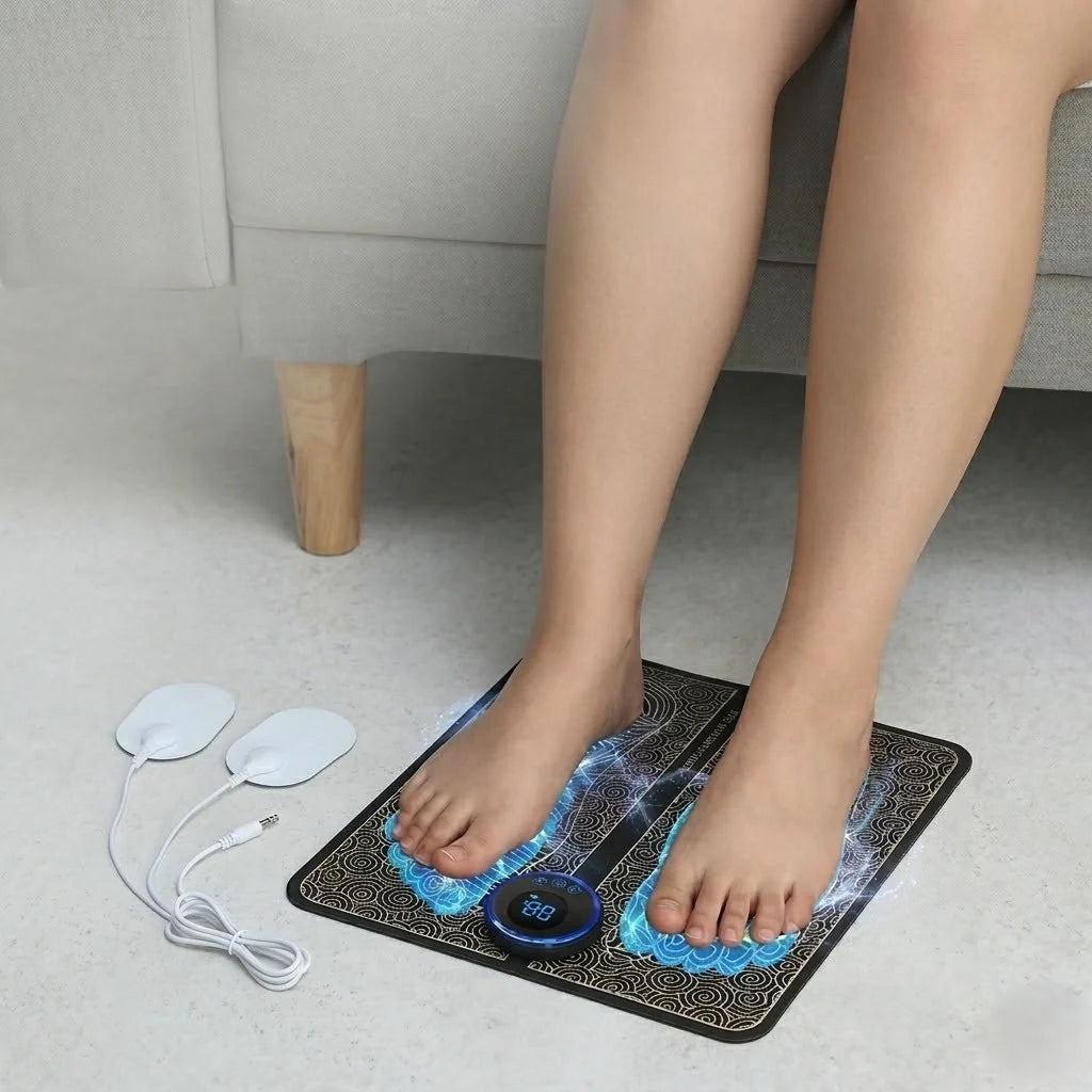 Foot Massager Mat Heated & Textured Adjustable Modes