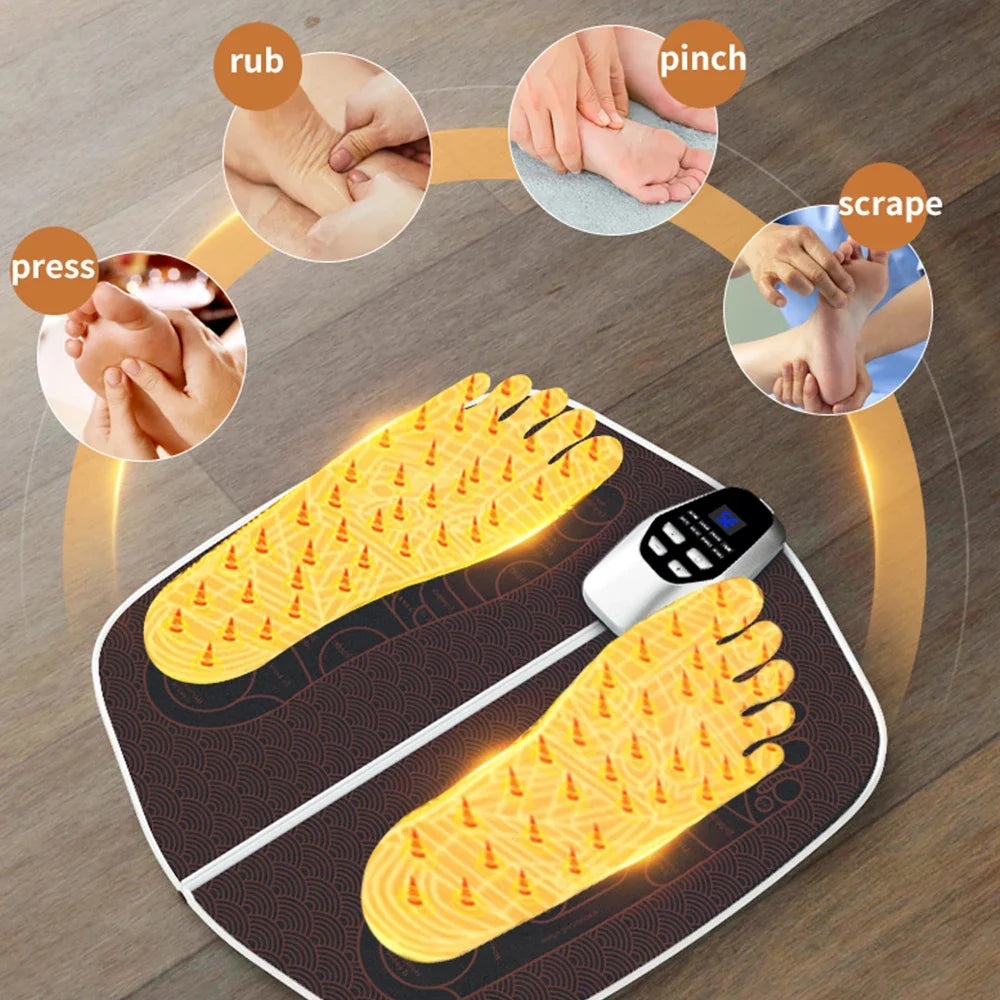 Foot Massager Pad EMS 32 Intensity Levels Remote