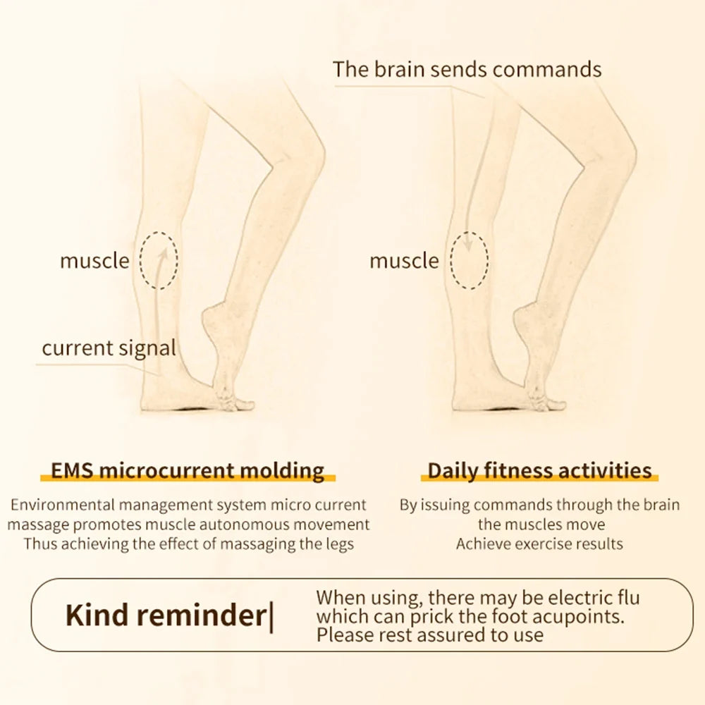 Foot Massager Pad EMS 32 Intensity Levels Remote