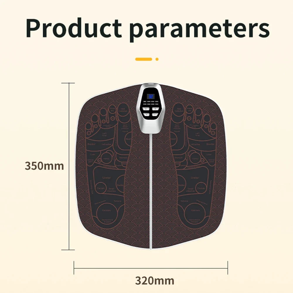 Foot Massager Pad EMS 32 Intensity Levels Remote