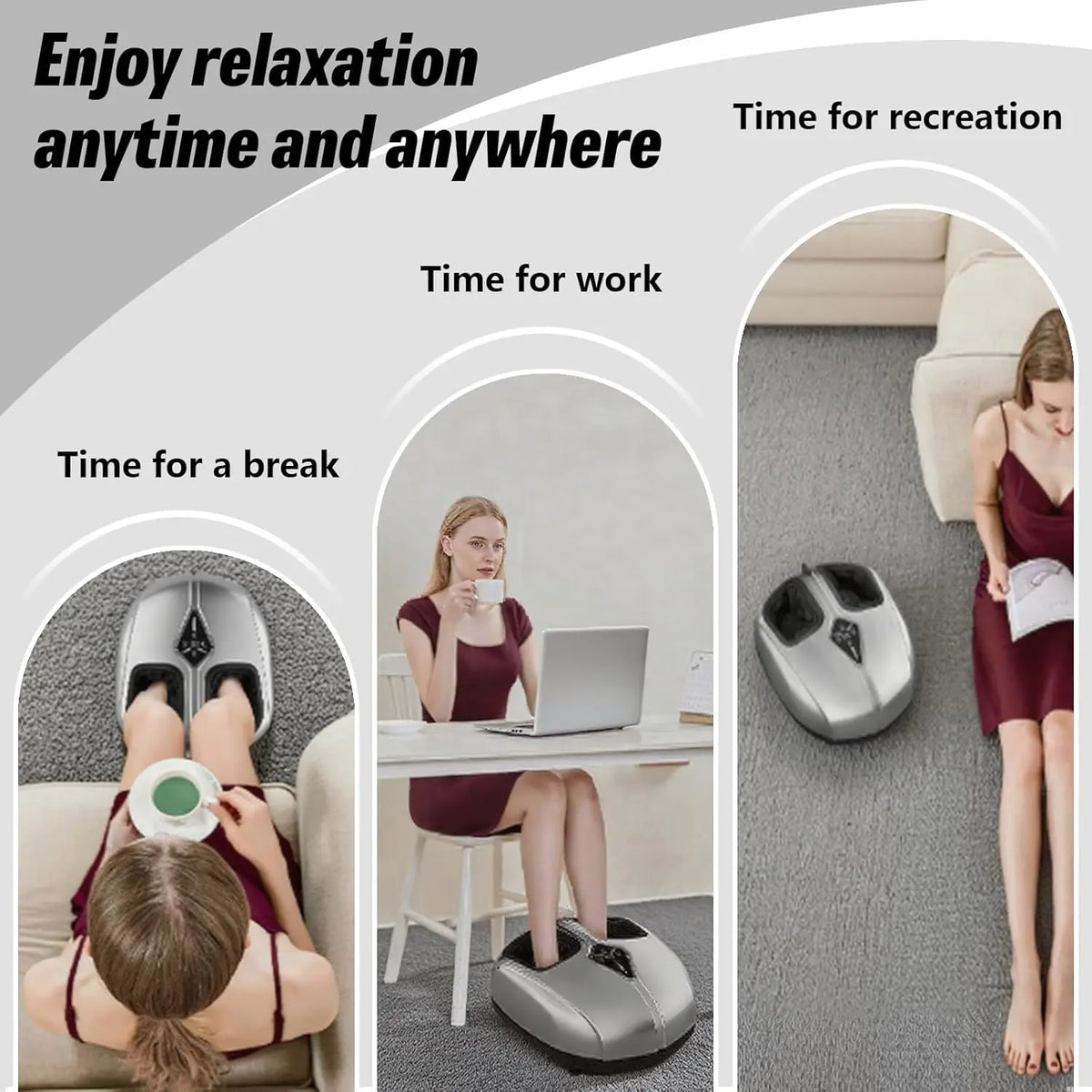 Foot Massager Shiatsu Deep Kneading & Air Compression