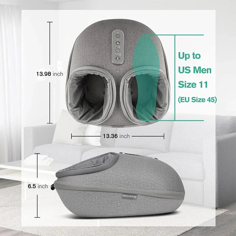 Foot Massager Shiatsu Deep-Kneading & Heat 15-Min Auto Timer