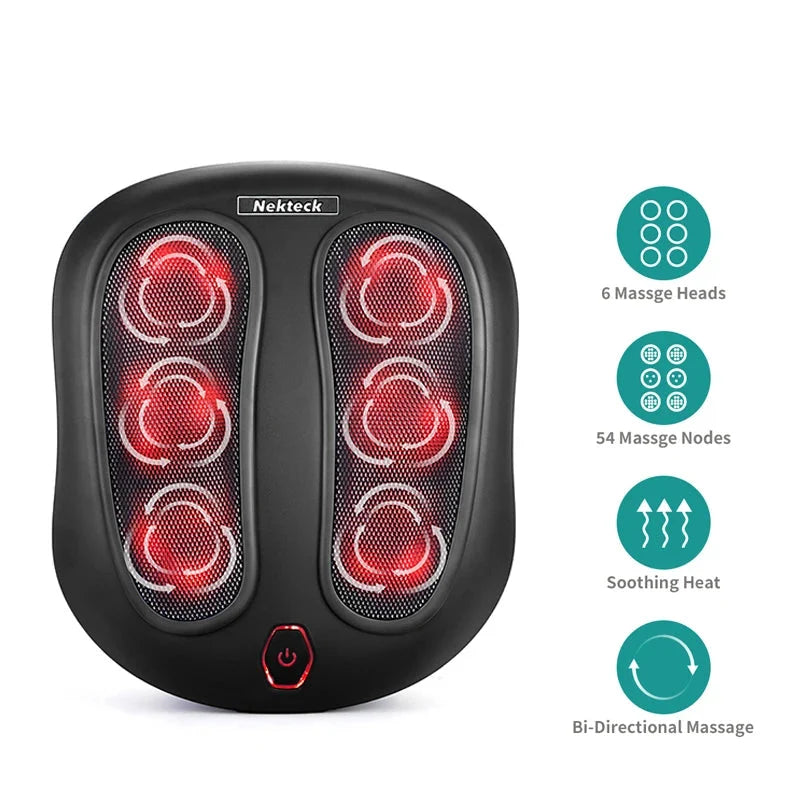 Foot Massager Shiatsu Deep-Kneading & Infrared Heat