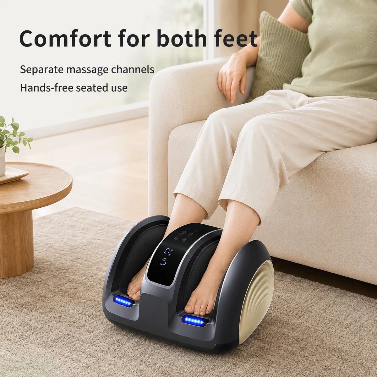 Foot Massager Shiatsu Heated Remote & Touch Controls