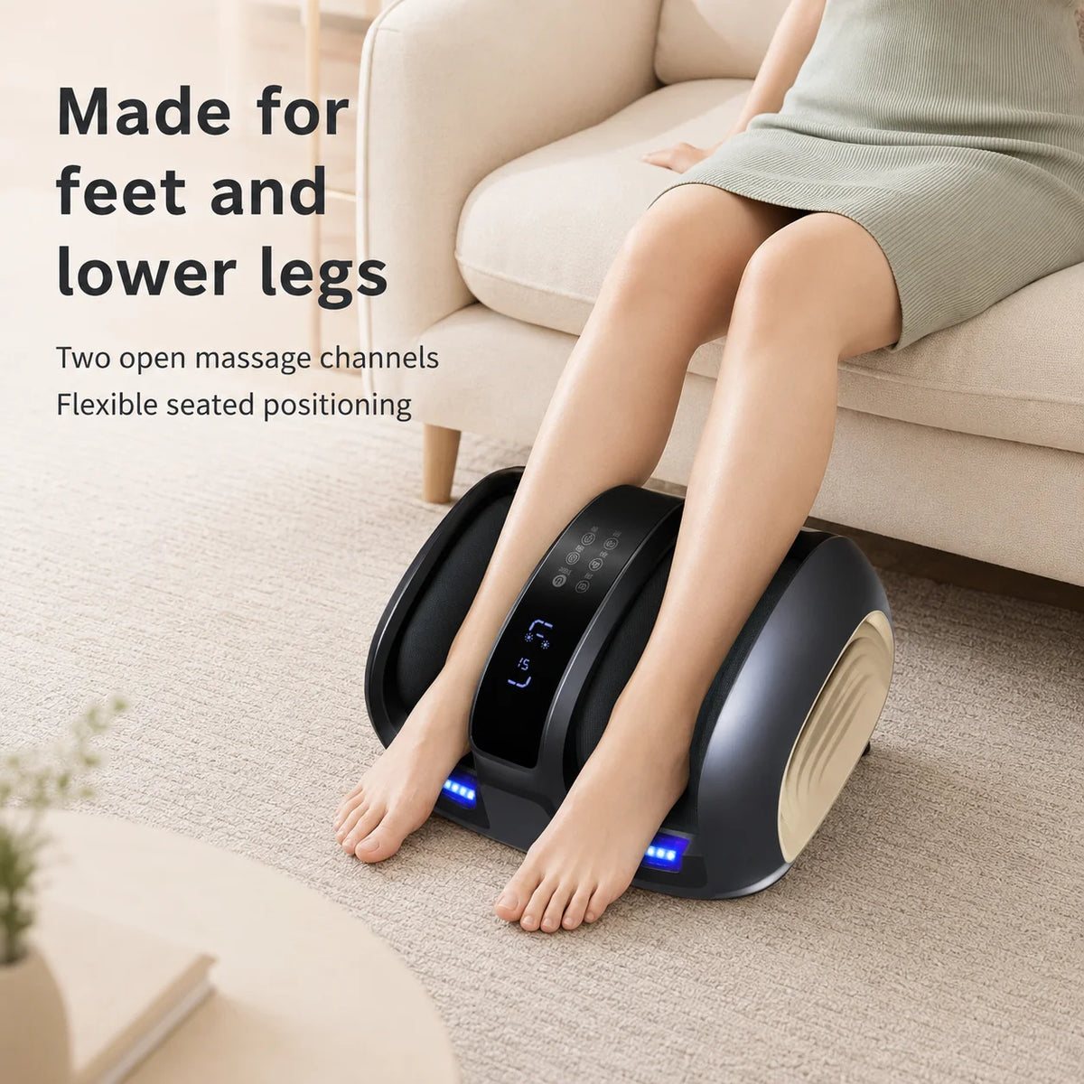 Foot Massager Shiatsu Heated Remote & Touch Controls