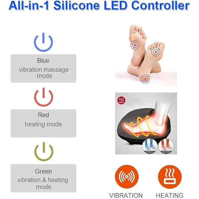 Foot Massager Shiatsu Vibration & Heat USB Powered
