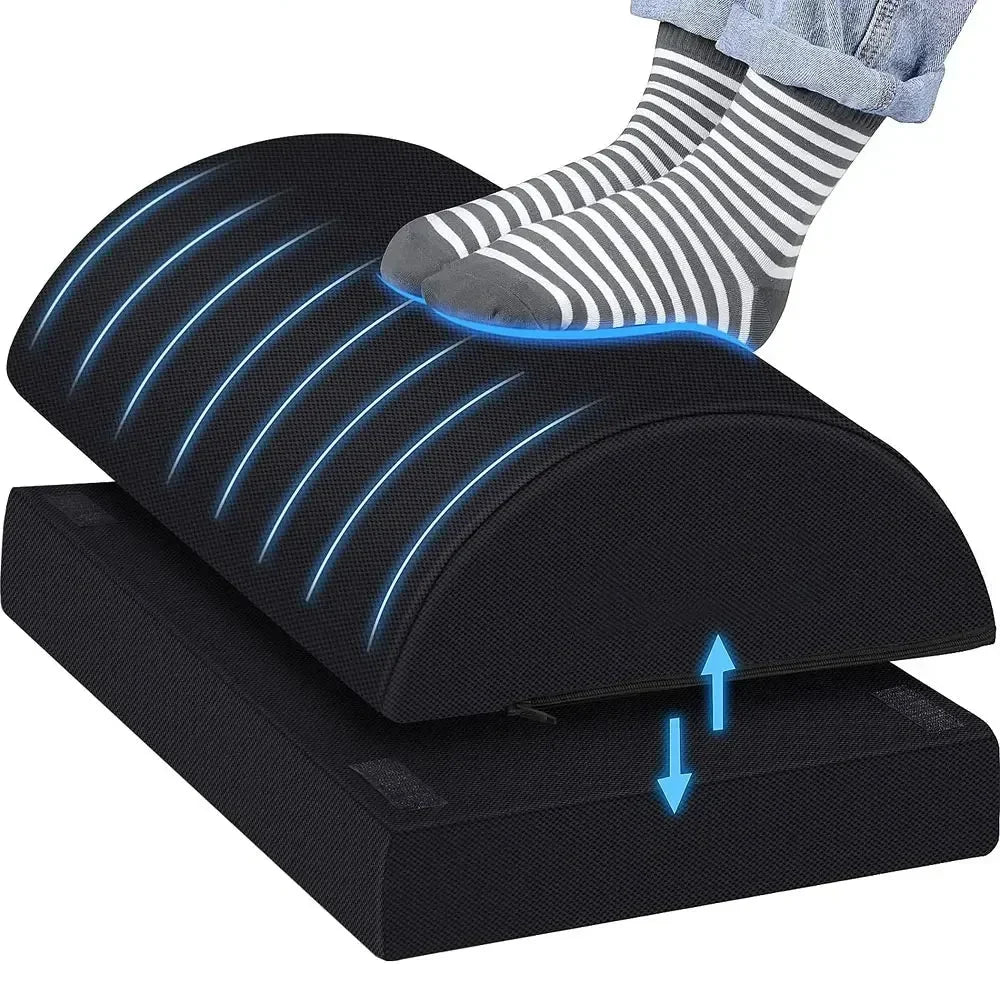 Foot Rest Memory Foam Two Heights Non-Slip Base