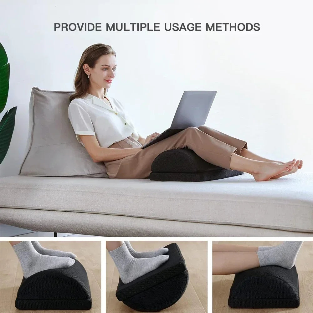 Foot Rest Memory Foam Two Heights Non-Slip Base