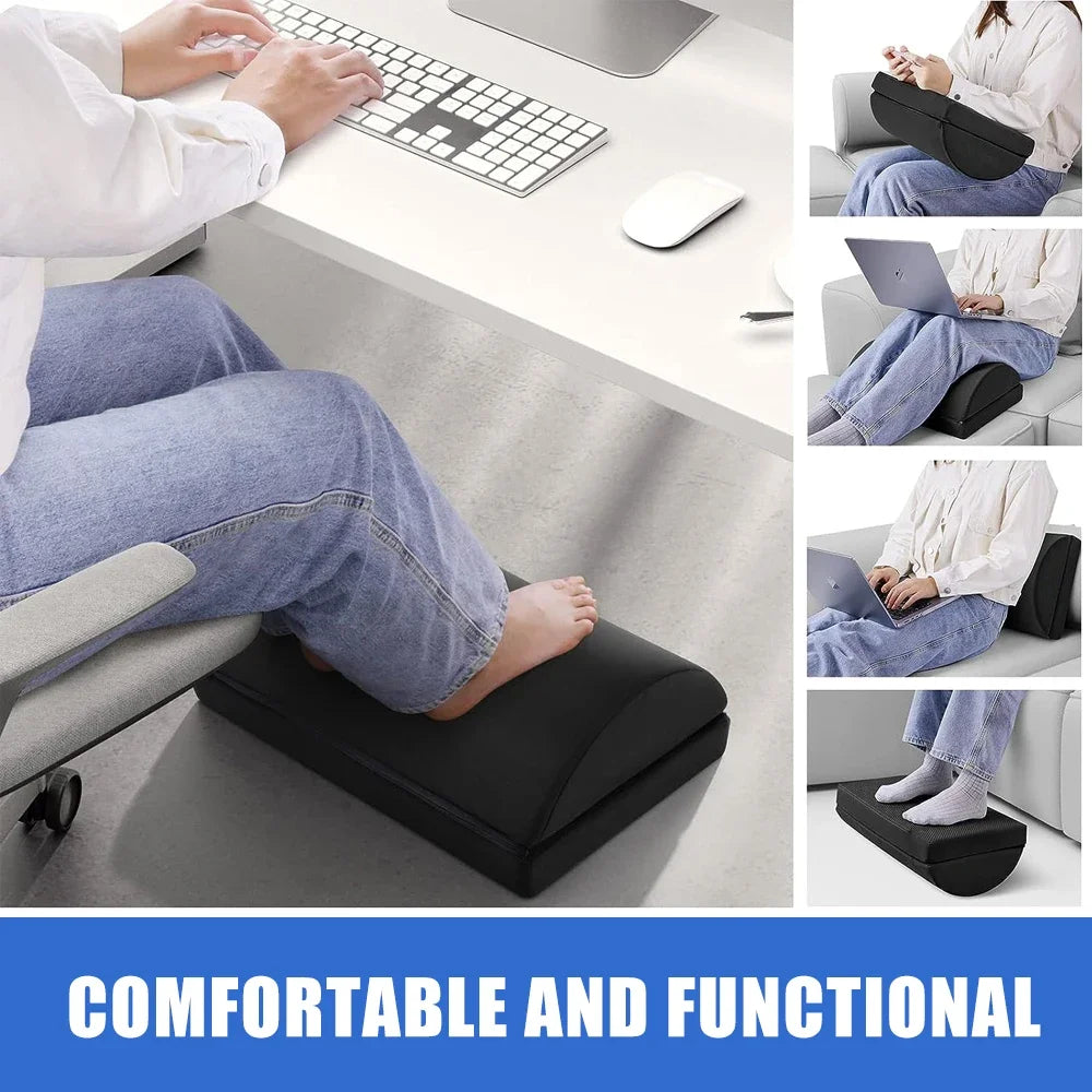 Foot Rest Memory Foam Two Heights Non-Slip Base