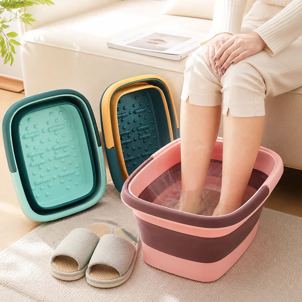 Foot Spa Foldable Space-Saving Massage Rollers