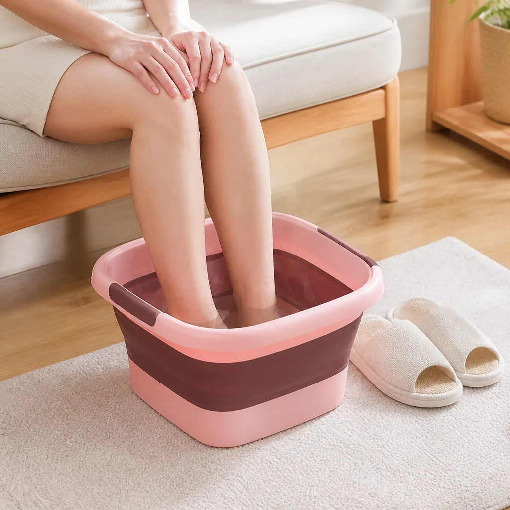 Foot Spa Foldable Warm Soak & Massage Rollers