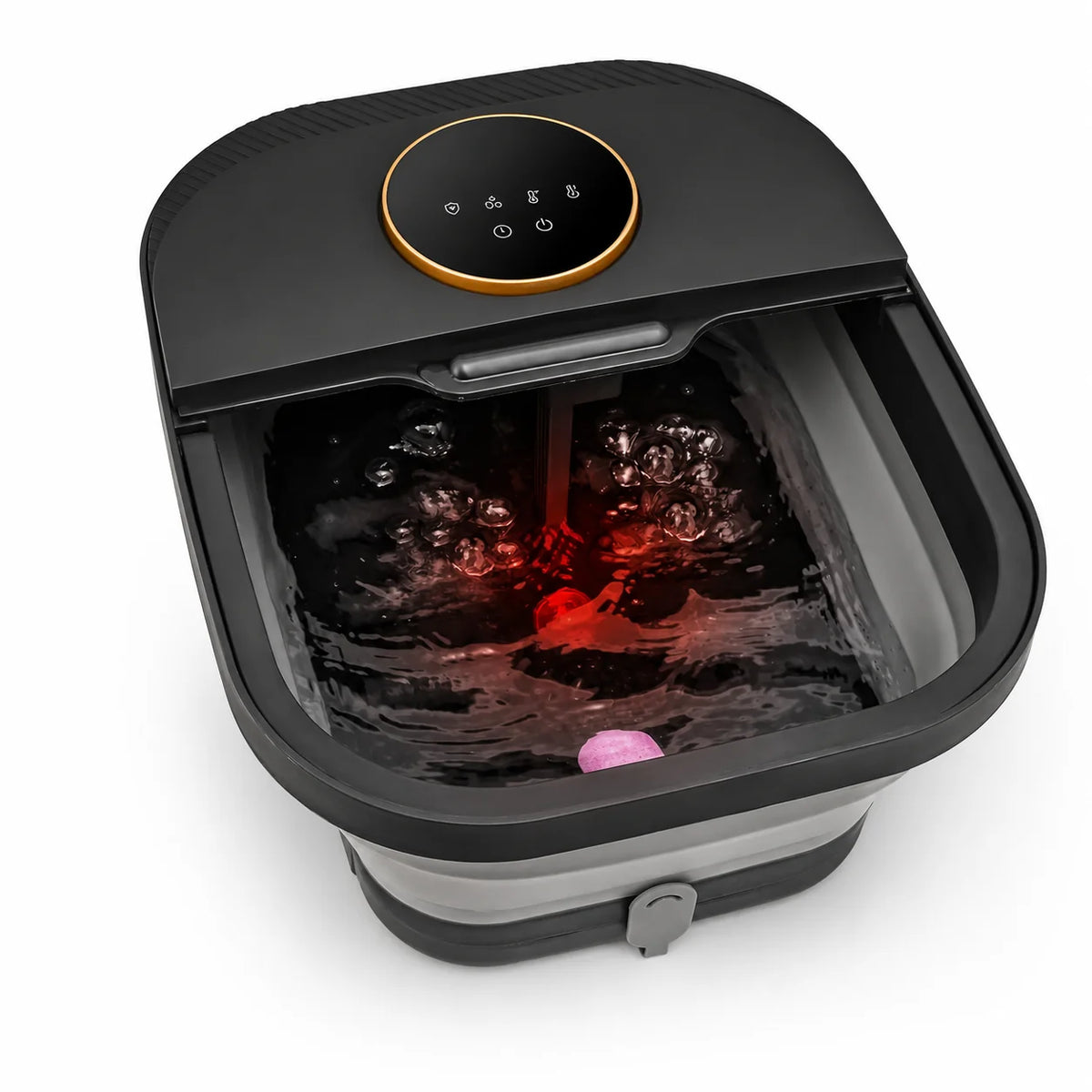 Foot Spa Heated Bubble & Roller Massage Remote Control