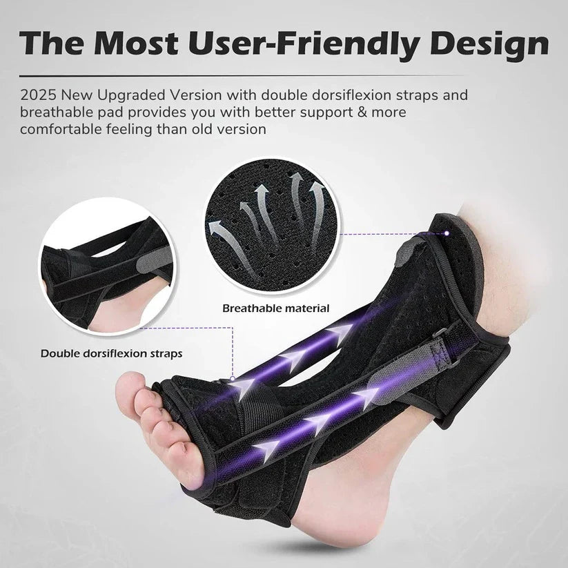 Foot Support Brace Adjustable Breathable Night Support
