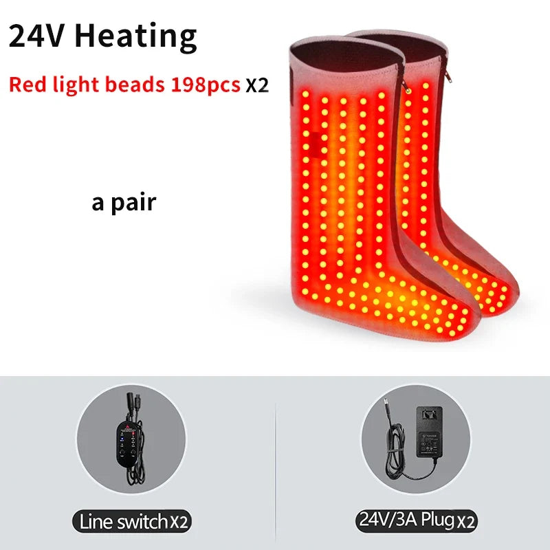 Foot Wrap Red Light Therapy & Vibration 3 Heat Levels