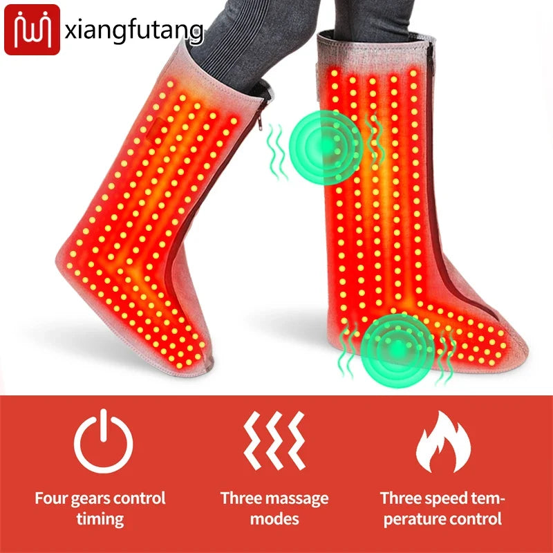 Foot Wrap Red Light Therapy & Vibration 3 Heat Levels