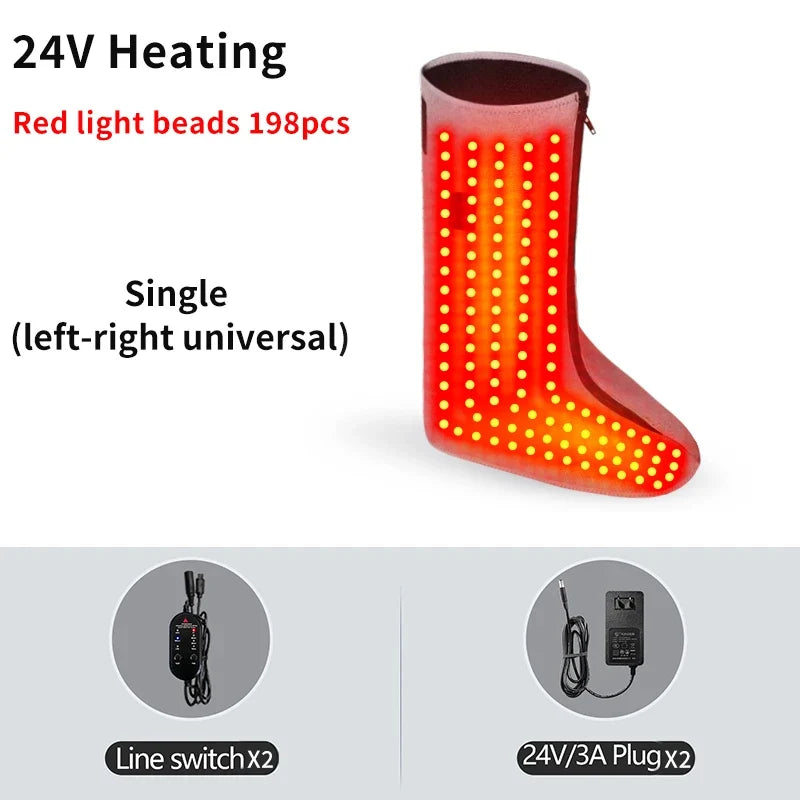Foot Wrap Red Light Therapy & Vibration 3 Heat Levels