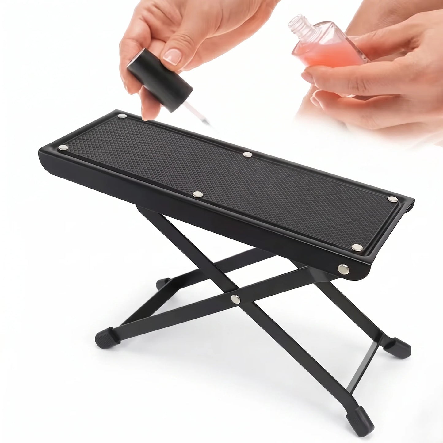 Footrest Platform Height-Adjustable Slip-Resistant Base