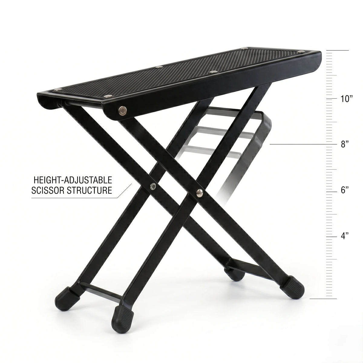 Footrest Platform Height-Adjustable Slip-Resistant Base