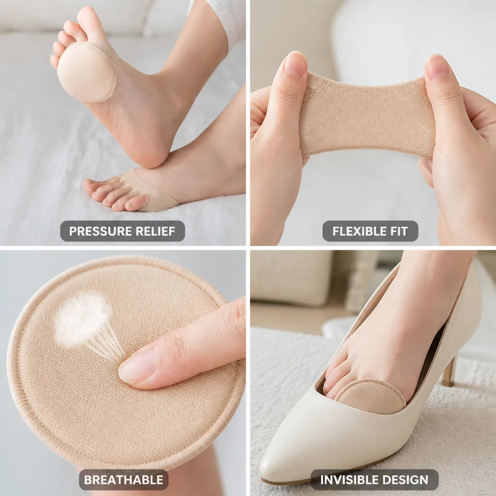 Forefoot Pads Breathable Metatarsal Support Non-Slip