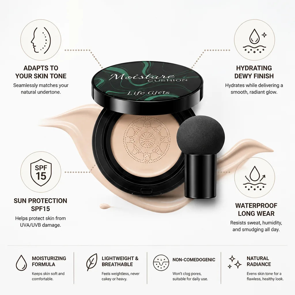 Foundation Adaptive Shade Matching Hydrating Dewy Waterproof