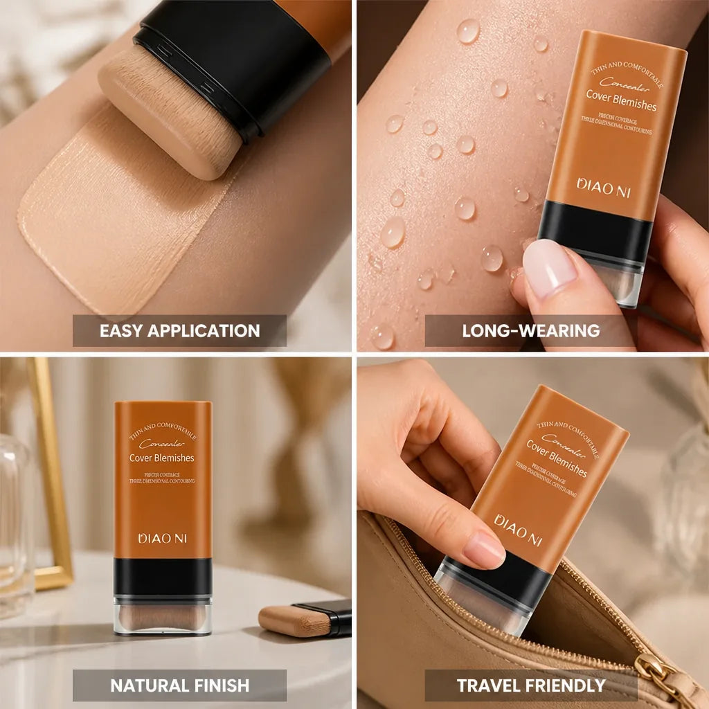 Foundation Stick & Concealer Long-Wear Creamy Coverage