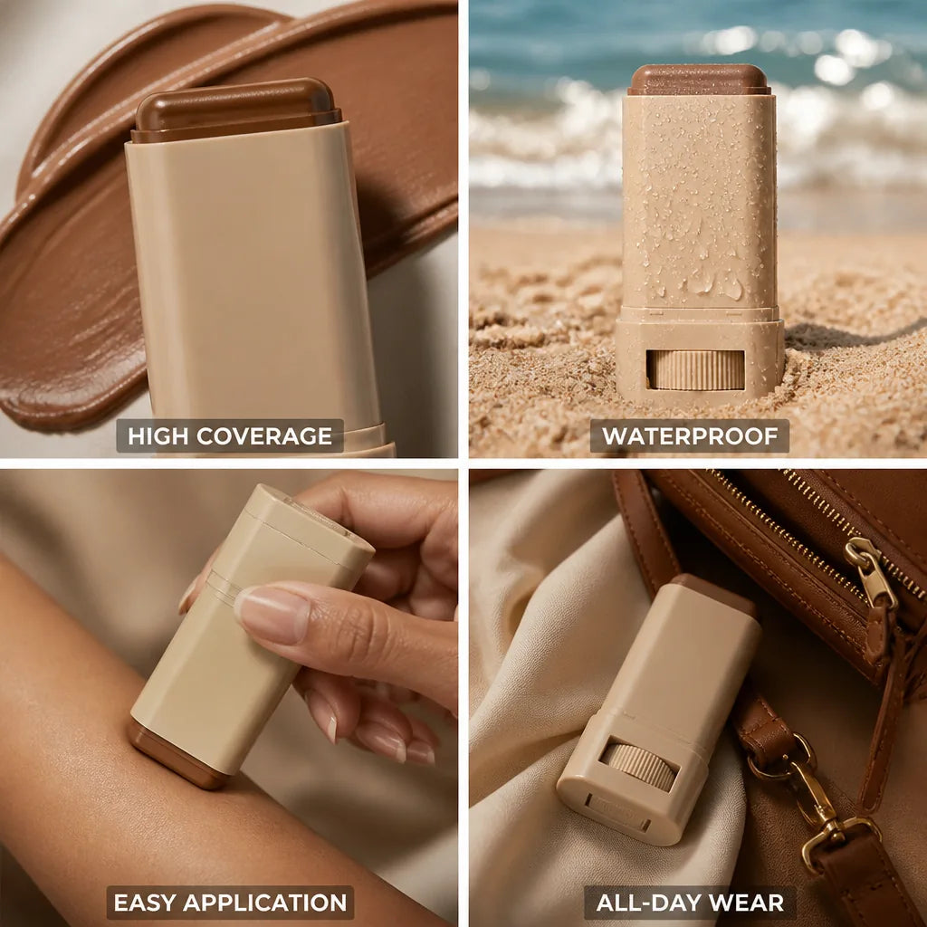 Foundation Stick High Coverage Waterproof All-Day Wear