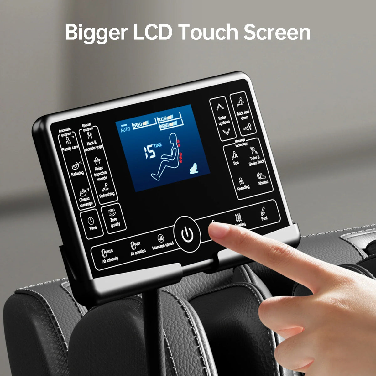 Full-Body Massage Chair 18 Bionic Rollers & Heat Therapy