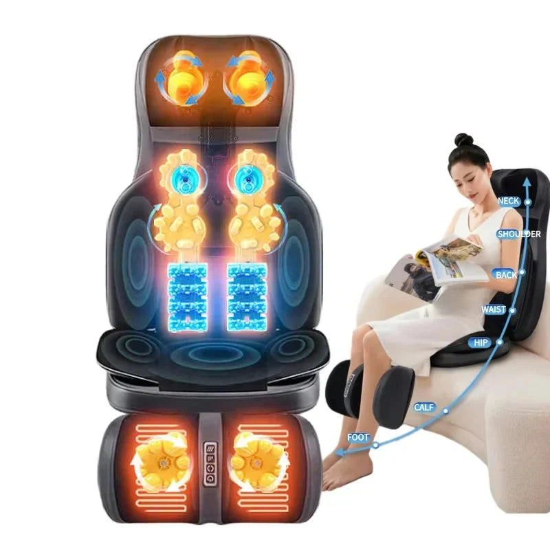 Full Body Massage Cushion 8D Kneading & Heat Therapy