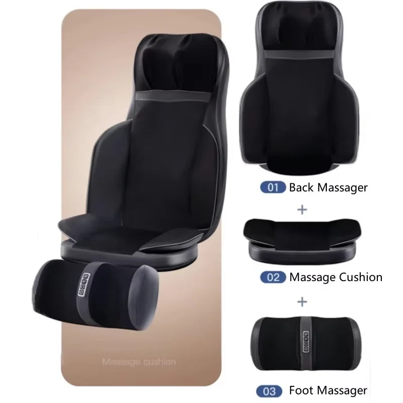 Full Body Massage Cushion 8D Kneading & Heat Therapy