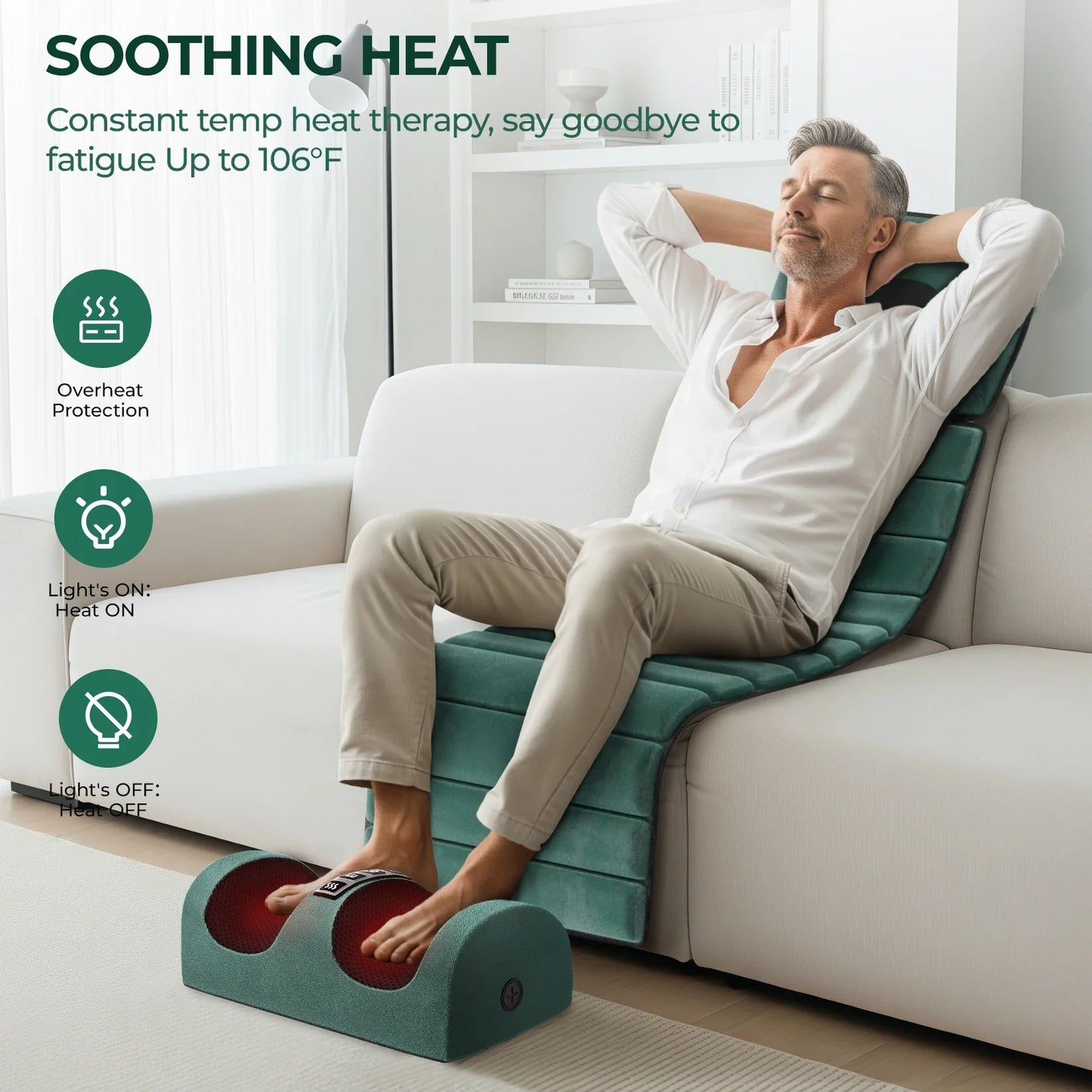 Full-Body Massage Mat 10-Point Vibration & Heat