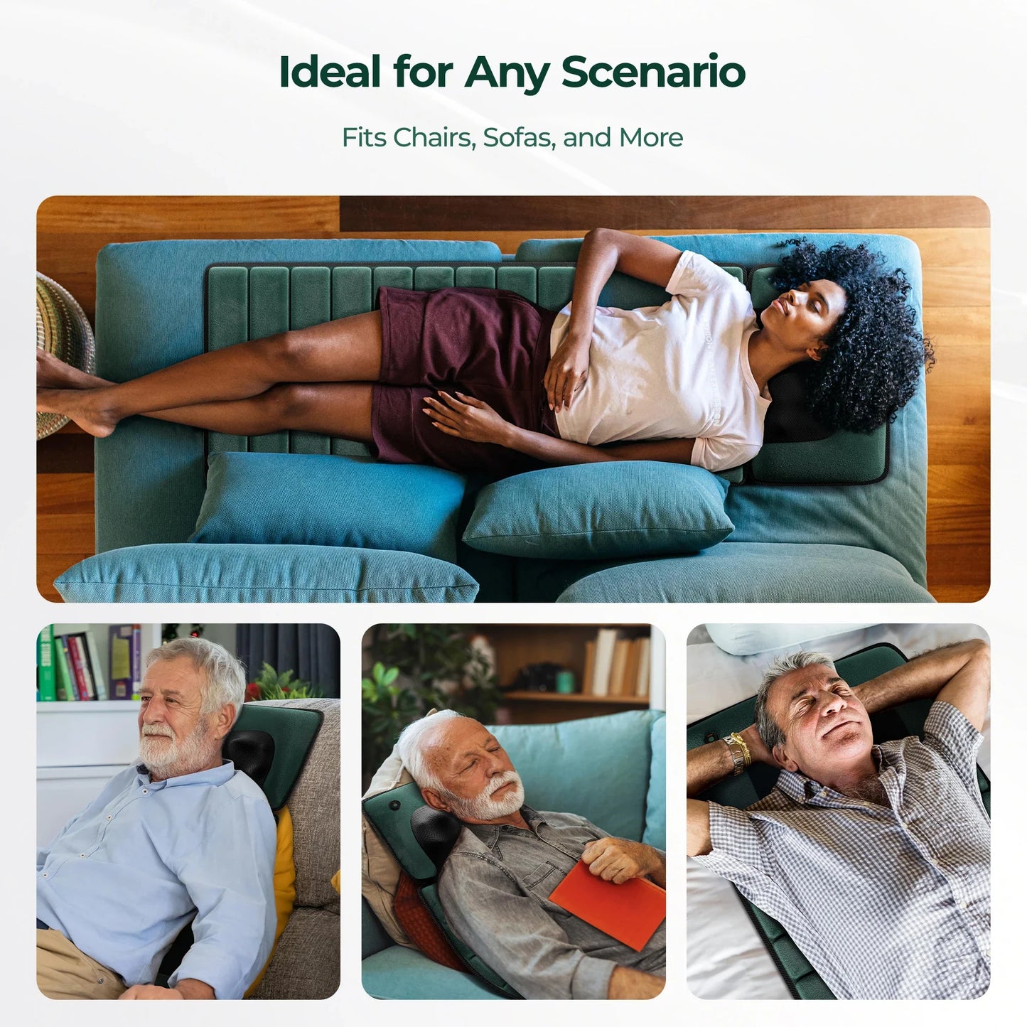 Full-Body Massage Mat 10-Point Vibration & Heat