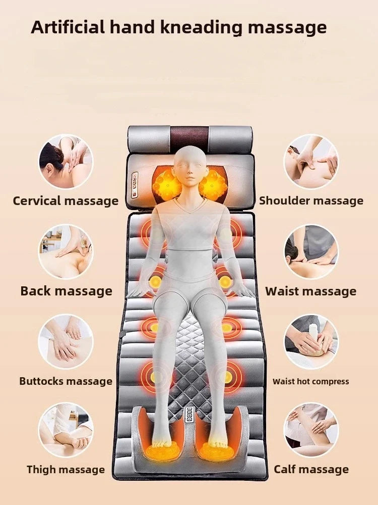 Full Body Massage Mat 10-Zone Vibration & Heat