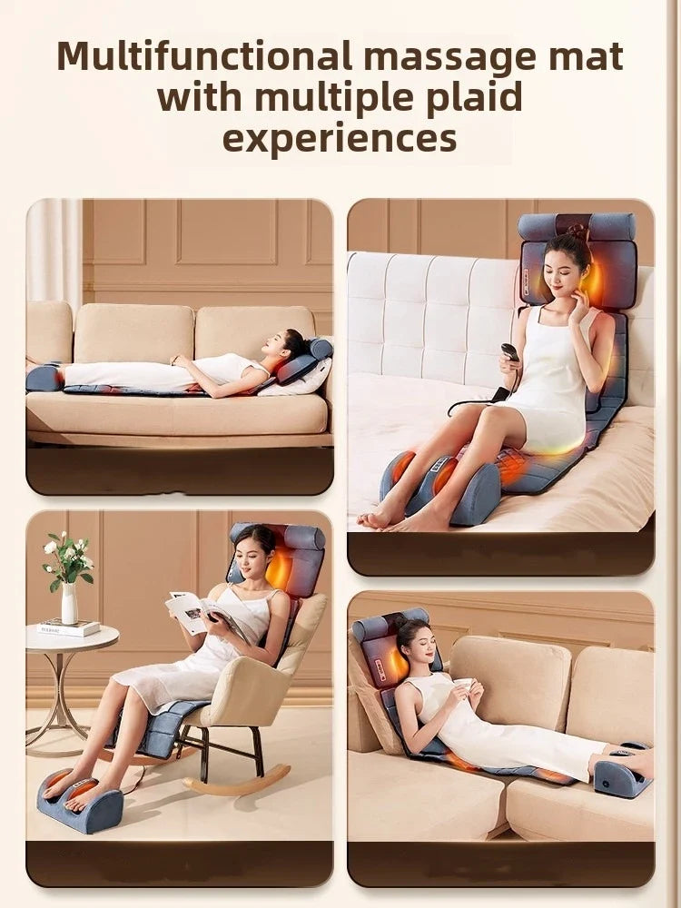 Full Body Massage Mat 10-Zone Vibration & Heat