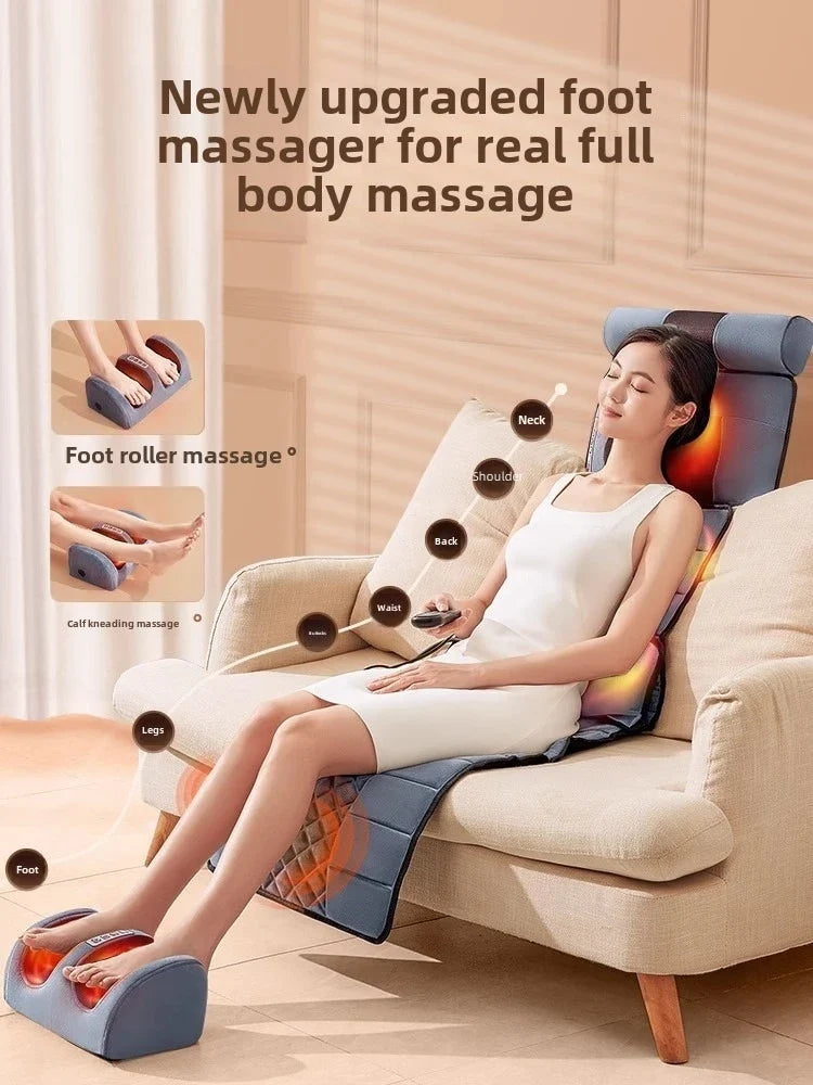 Full Body Massage Mat 10-Zone Vibration & Heat