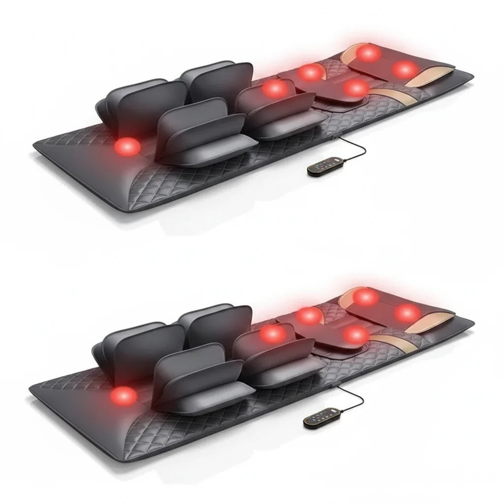 Full-Body Massage Mat Air Compression Heat & Vibration