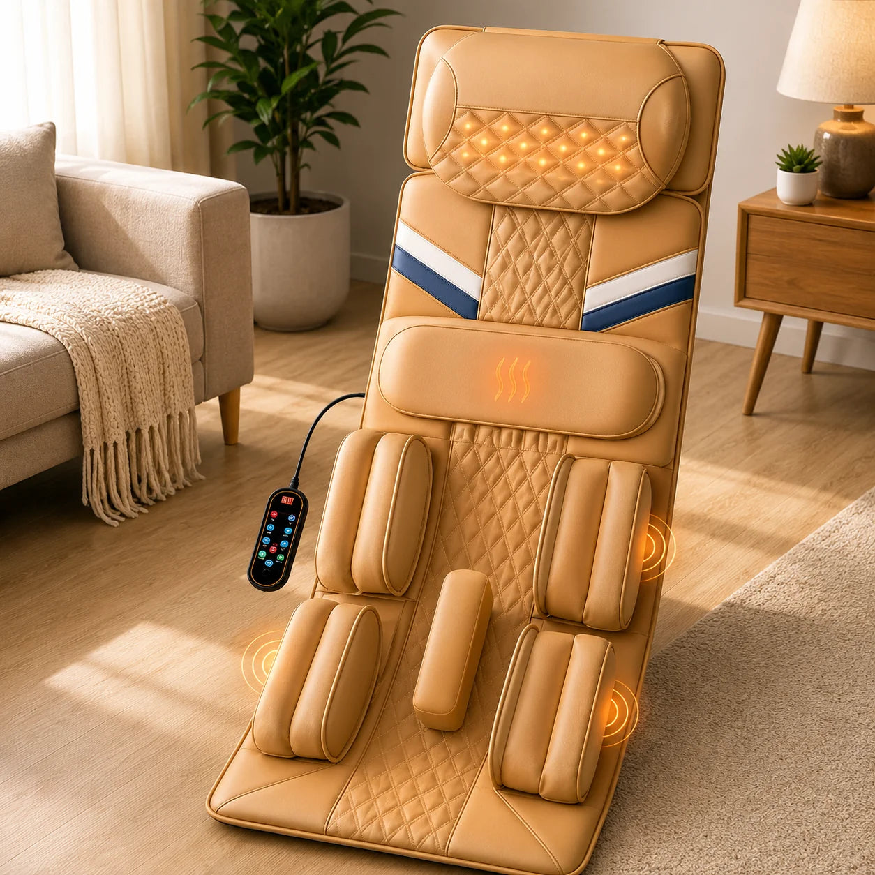 Full-Body Massage Mat Air Compression Heat & Vibration