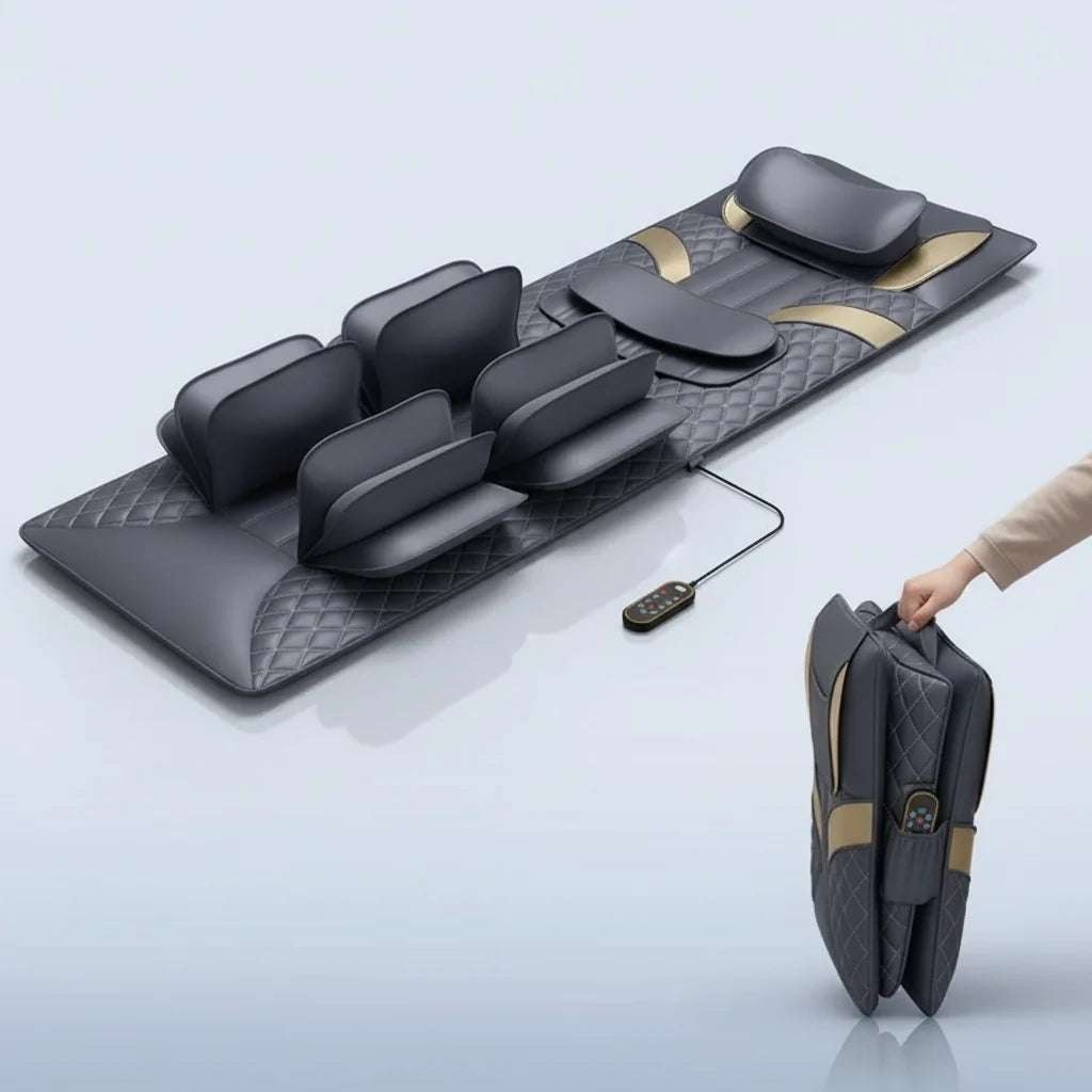Full-Body Massage Mat Air Compression Heat & Vibration