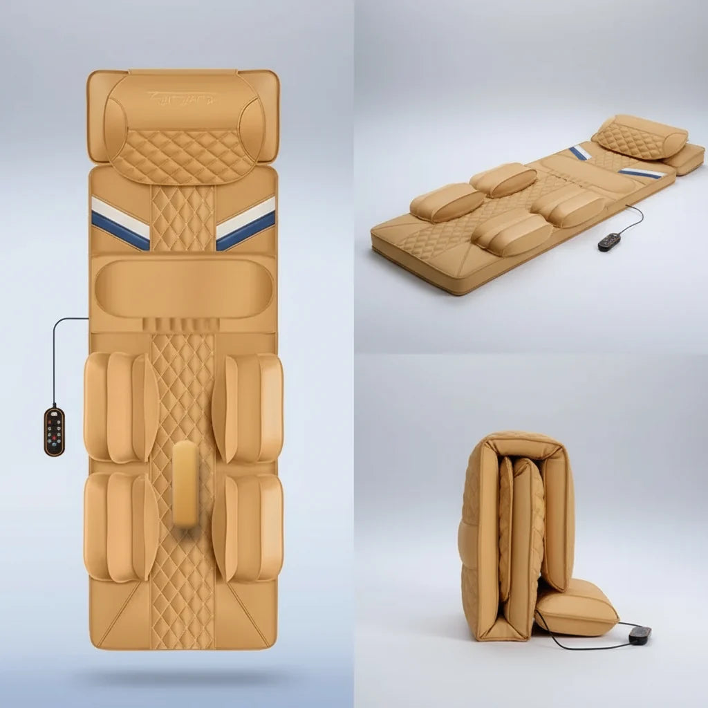 Full-Body Massage Mat Air Compression Heat & Vibration