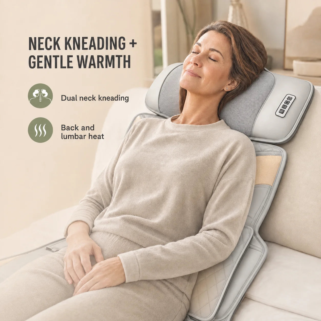 Full Body Massage Mat Neck Kneading & Heat Zones
