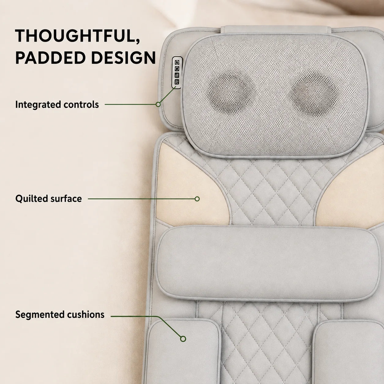 Full Body Massage Mat Neck Kneading & Heat Zones
