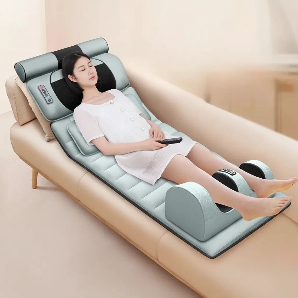 Full-Body Massage Mat Vibration, Kneading & Heat