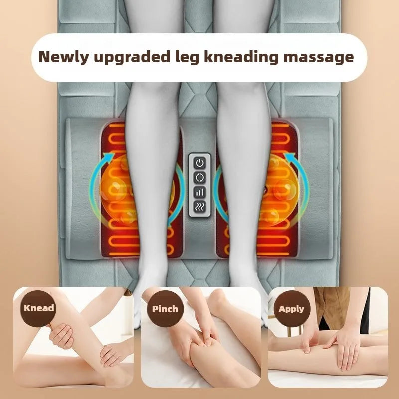 Full-Body Massage Mat Vibration, Kneading & Heat