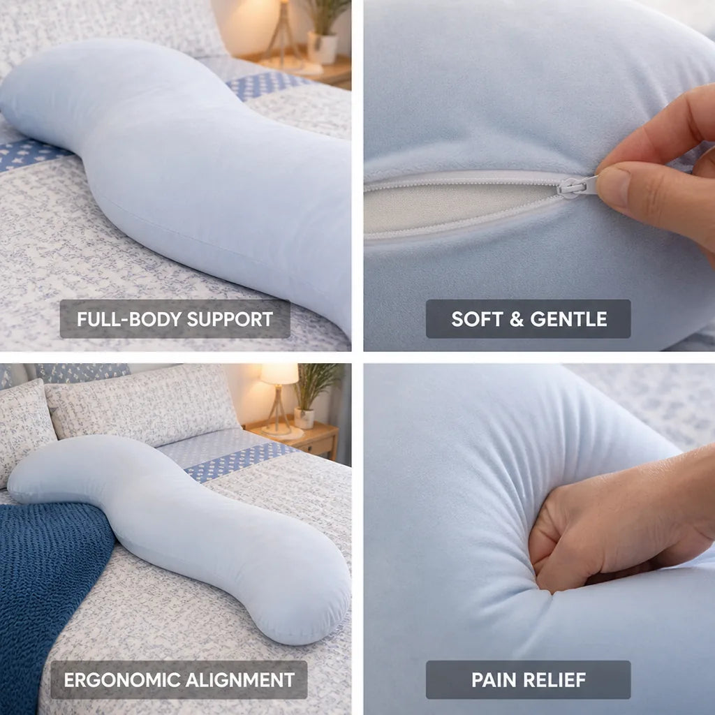 Full-Body Pillow Ergonomic U-Shaped Pain Relief