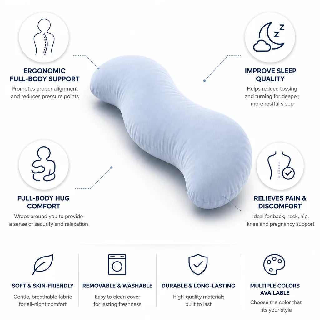 Full-Body Pillow Ergonomic U-Shaped Pain Relief